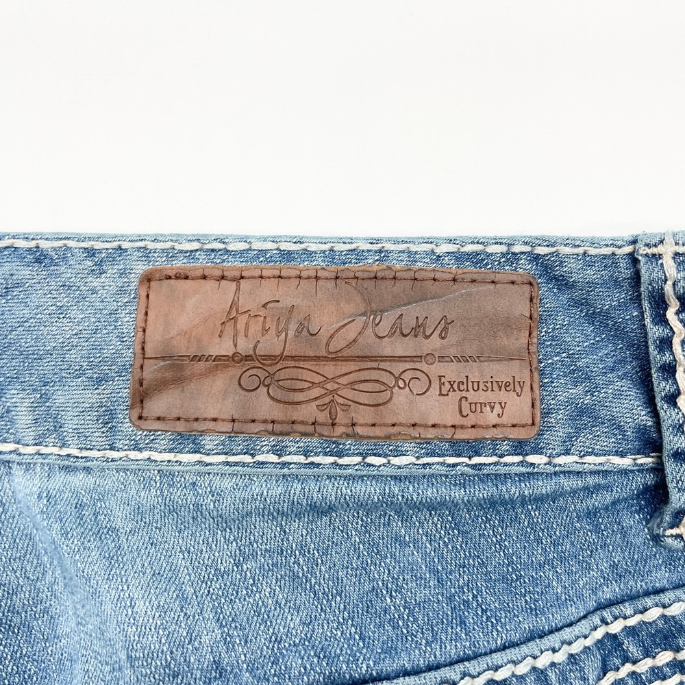 Ariya Jeans Womens Bootcut Jeans Size 14 Y2K Western Cowgirl Rodeo Preppy Girly - Picture 11 of 15